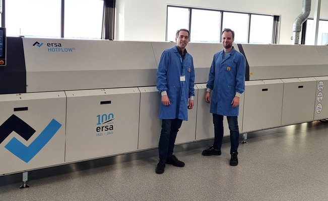 The Ersa HOTFLOW THREE as part of the new SMD production line at Prodrive The Ersa HOTFLOW THREE as part of the new SMD production line at Prodrive
