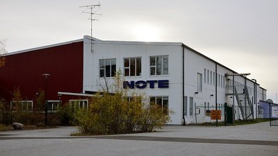 [Translate to English:] NOTE-Standort in Norrtälje etwa eine Fahrstunde von Stockholm entfernt