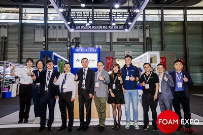 The Kurtz Ersa Asia trade fair team at Foam Expo China