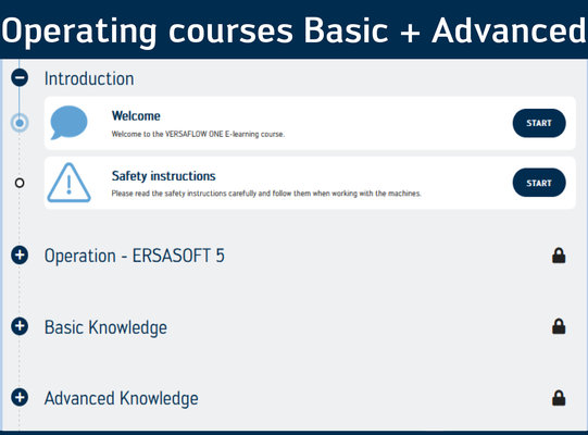 Operating Courses Basic + Advanced Operating Courses Basic + Advanced