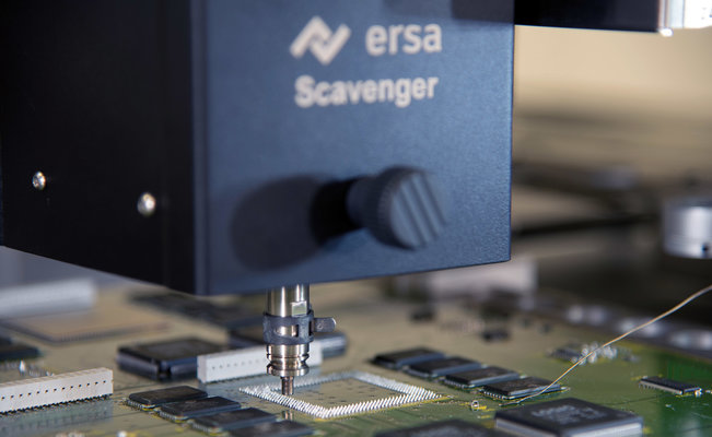 Ersa Rework System HR 600 XL: automatic non-contact residual solder removal Ersa Rework System HR 600 XL: automatic non-contact residual solder removal