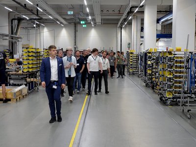 As Head of Sales Support, Nicolai Böhrer gives a tour of Ersa´s Smart Factory, which was named “Factory of the Year” in 2021